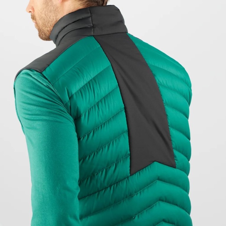 Salomon Essential Xwarm Down Zateplené Vesty Panske Zelene | SK 9ABFOS